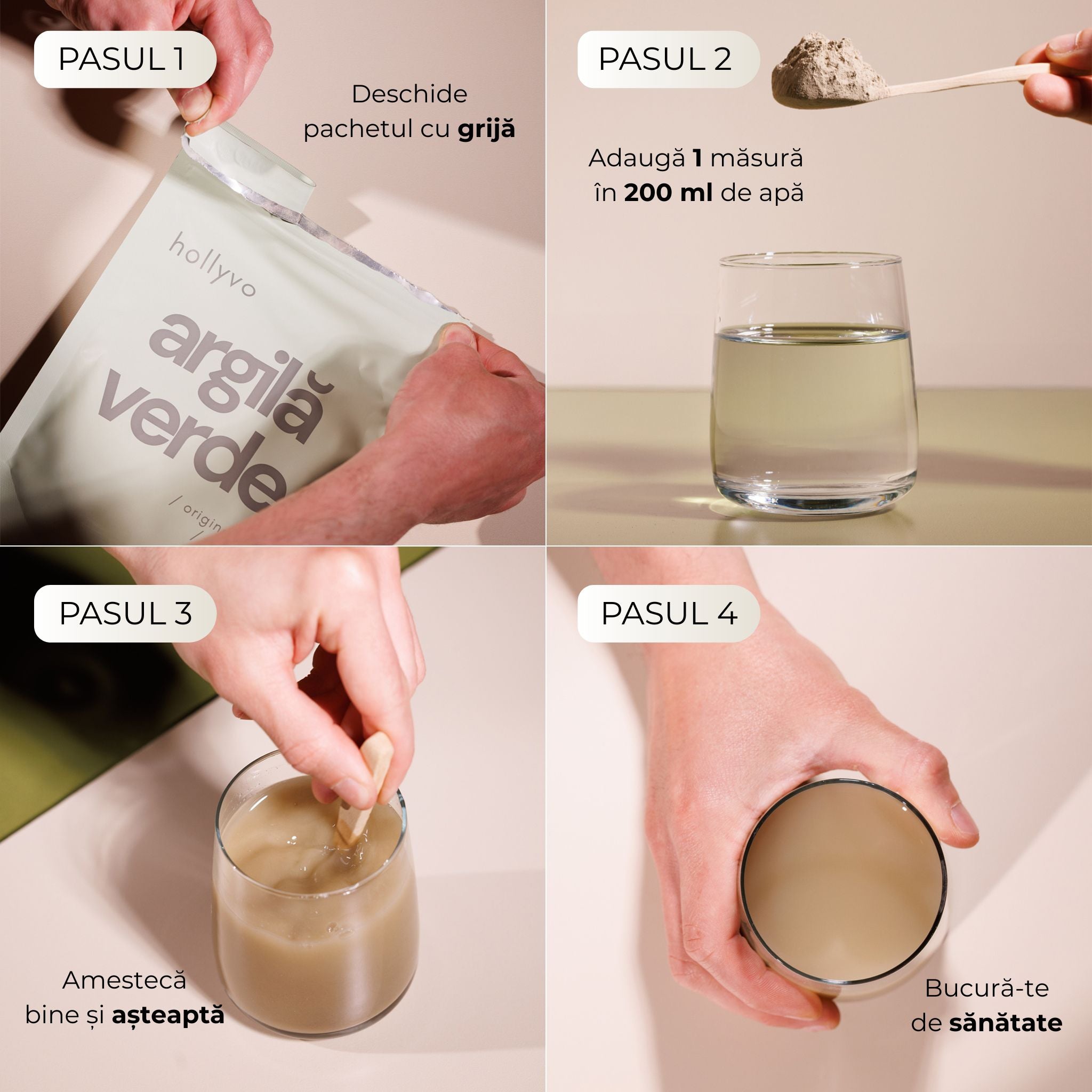 argilă verde hollyvo