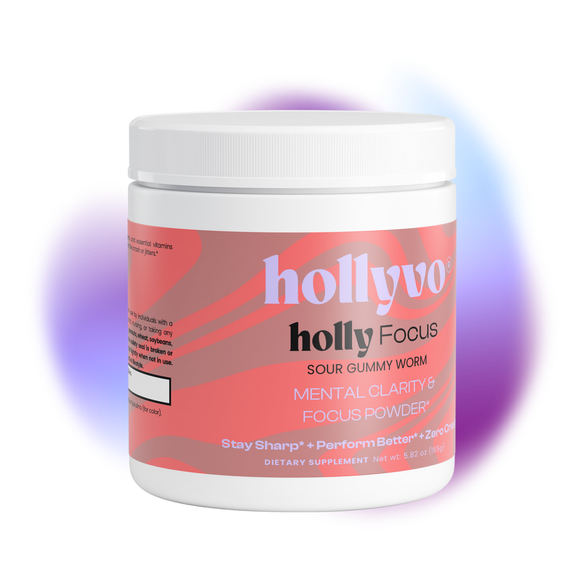 holly focus powder sour gummy worm